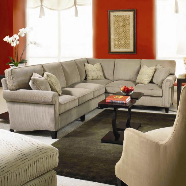 Taylor King Cozy Creations Customizable Upholstered Sectional Sofa